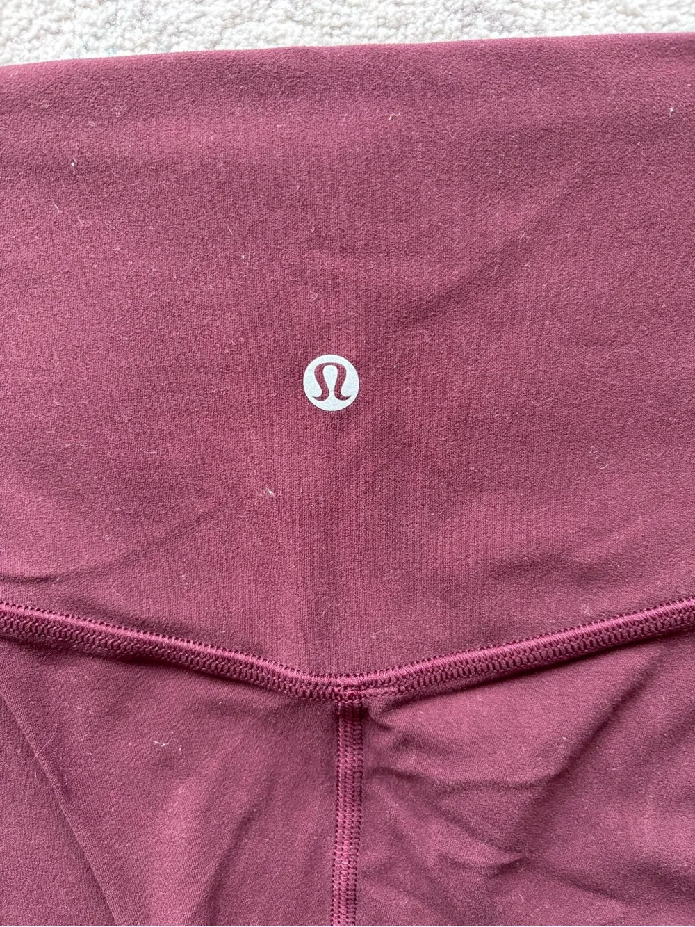 Lululemon Burgundy High-Rise Align Leggings - Picture 4 of 6